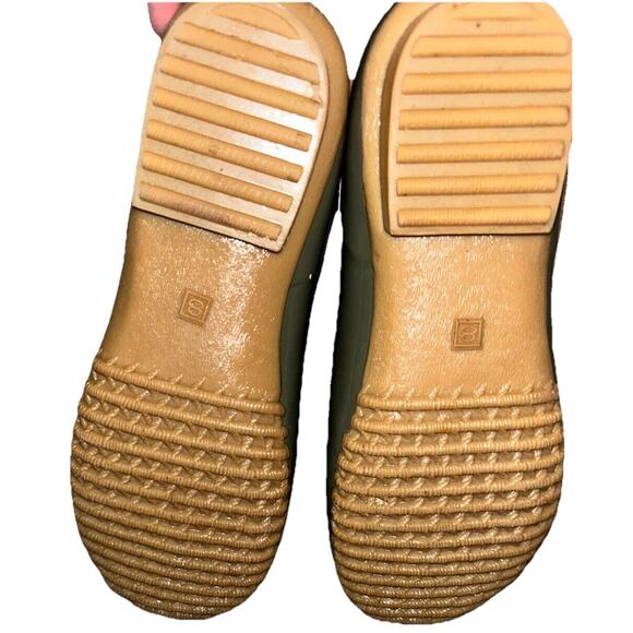 Jack Rogers Chloe Olive‎ Metallic Rain Duck Boots 8 - Picture 3 of 8